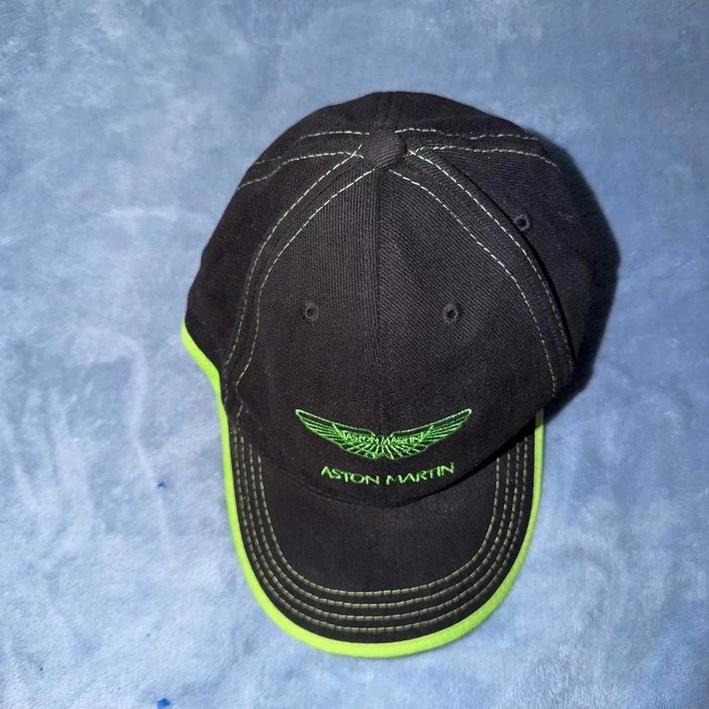 Aston Martin black and green baseball cap